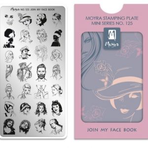 MOYRA MINI Stamping Plate No.125 JOIN MY FACE BOOK