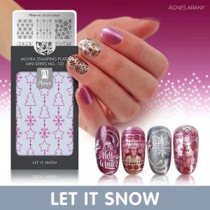 MOYRA MINI Stamping Plate No.122 Let it snow