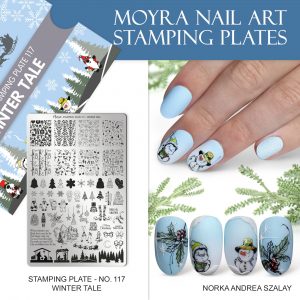MOYRA STAMPING PLATE No. 117 Winter Tale