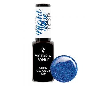 Top coat-No Wipe-med glitter-Blue Night-Victoria Vynn