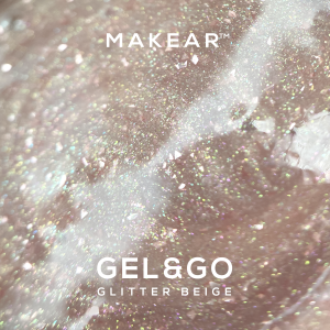 Build Gel-MAKEAR-Gel & Go-Glitter Beige GG25
