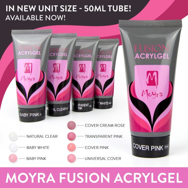 Acrylgel-polygel-Moyra-Fusion-för-att-bygga-förlänga-naglar-50-ml-tub-dinanaglar-flera-färger