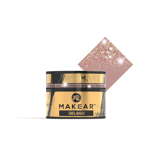 Build Gel-MAKEAR-Gel&Go-Glitter Dark Rose GG27-15ml