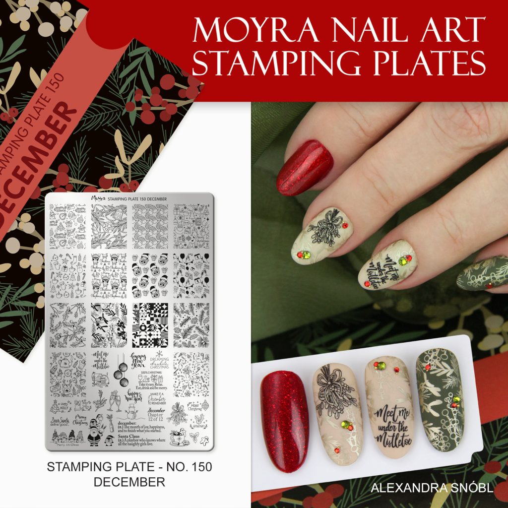 stamping-plate-150-december-från-moyra-för-att-stämpla-tryck-nail-art-jul-vinter-på-naglar-dinanaglar-christmas-tomte