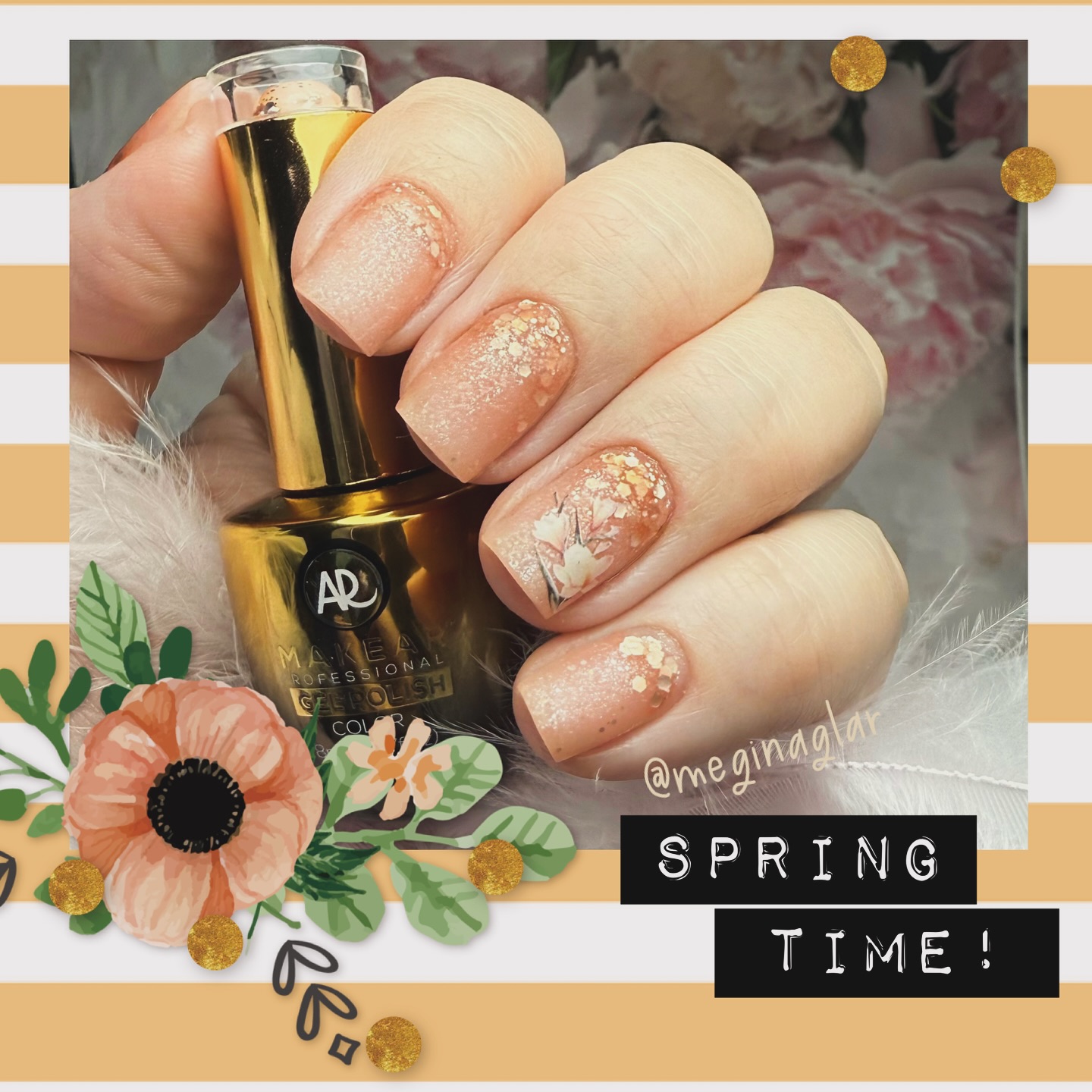 Hema-free-gelpolish-summerstar-med-glitter-och-folie-från-makear-tpo-di-hemafri-gellack-för-dina-naglar-dinanaglar-s60-copper-star-challengel-HG16-top-matt