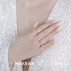 Wedding manicure med hema free gelpolish S70 S71 S72 fra Makear Your Day - romantiska nyanser Wedding naglar med hema free gelpolish S70 S71 S72 Makear Your Day kollektion